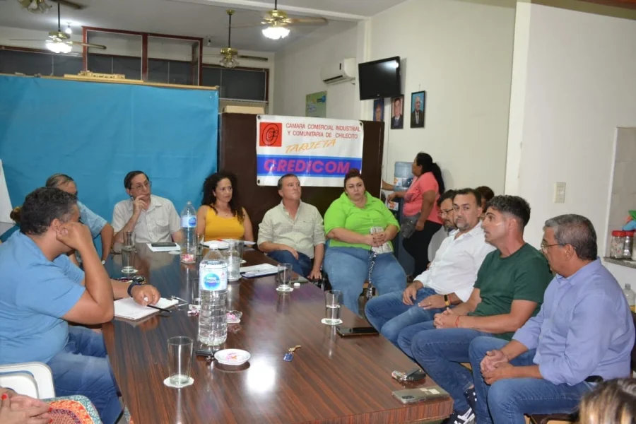  Brizuela y Doria se reunió con la Cámara de Comercio de Chilecito