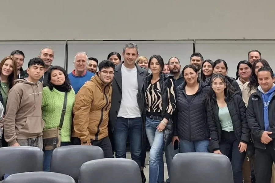   Martín y Lule Menem de paso por tierras chileciteñas