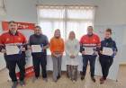 Choferes del servicio de emergencias 107 del Hospital Herrera Motta recibieron certificados en Emergencia Prehospitalaria