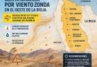 Alerta por viento Zonda en Chilecito para este lunes: recomiendan extremar las precauciones