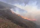 Piden no acercarse al área del incendio de Guanchín y prohíben el uso de drones para facilitar el operativo aéreo