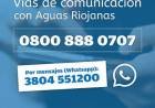 Aguas Riojanas informó una avería en un pozo y estima 20 días de reparación