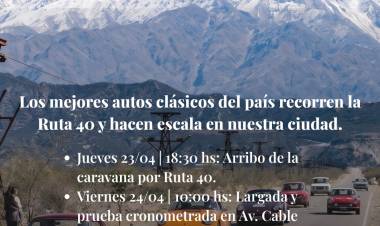 Chilecito será escenario de un histórico recorrido de autos clásicos sobre Ruta 40