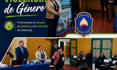 Brindaron charla sobre prevención de violencia de género en un colegio de Malligasta