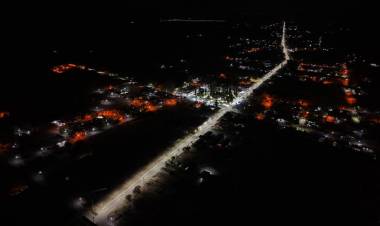 Inauguraron obras de iluminación y la primera etapa del Parque de la Familia en Vinchina
