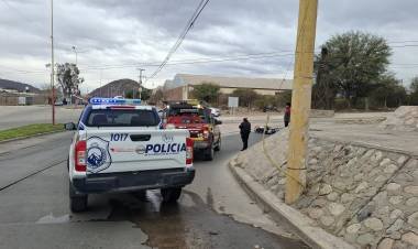 Motociclista sufrió lesiones leves tras perder el control de su vehículo