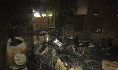 Incendio en una vivienda del barrio Fronteras Argentinas: siete personas fueron evacuadas