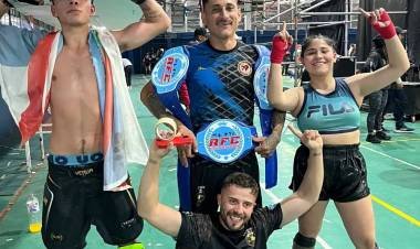 Tres campeones para la Escuela de Combate Los Tigres de Chilecito