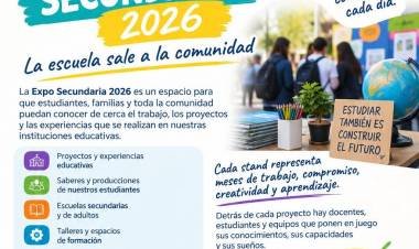 La Expo Secundaria 2026 recorrerá espacios públicos de Chilecito, Famatina y Nonogasta