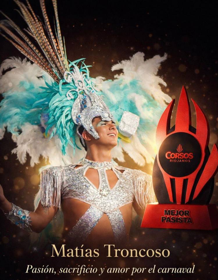 Matías Troncoso se consagró como Mejor Pasista en los Corsos Riojanos de la Capital
