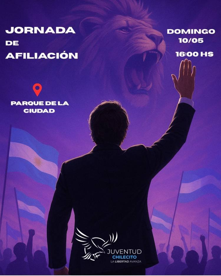 La Juventud de La Libertad Avanza Chilecito realizará una jornada de afiliación abierta
