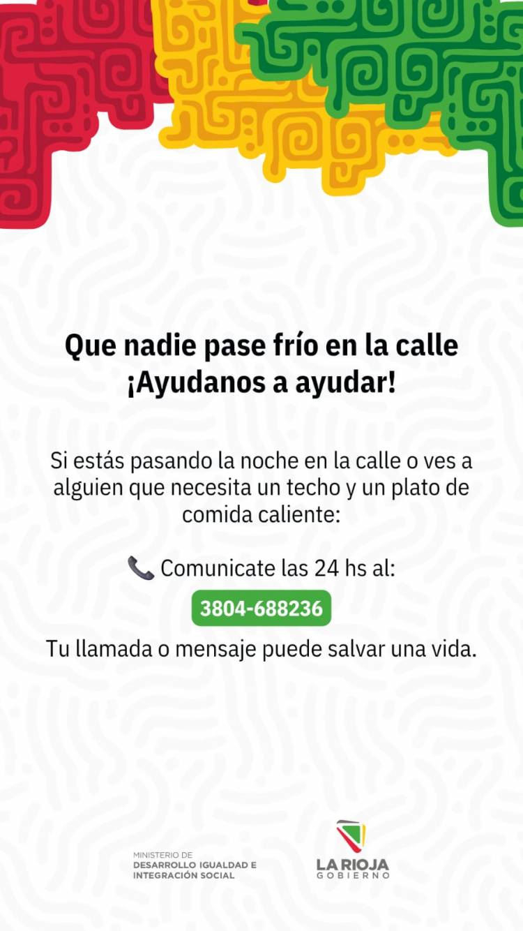 Realizan  operativos territoriales destinados a la asistencia de personas en situación de calle