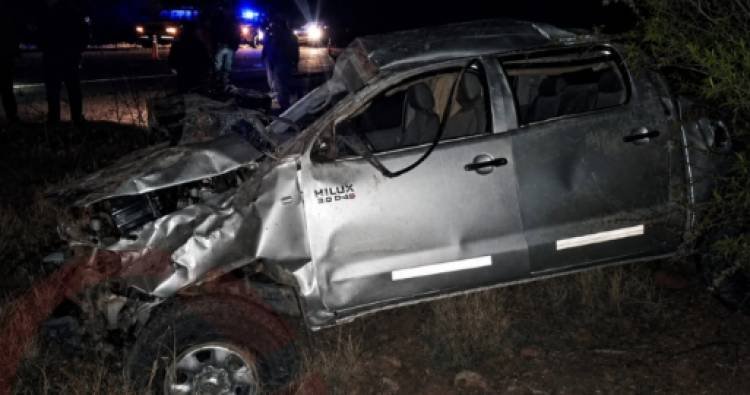 Conductor fue derivado a Capital tras un vuelco sobre la Ruta Nacional 74