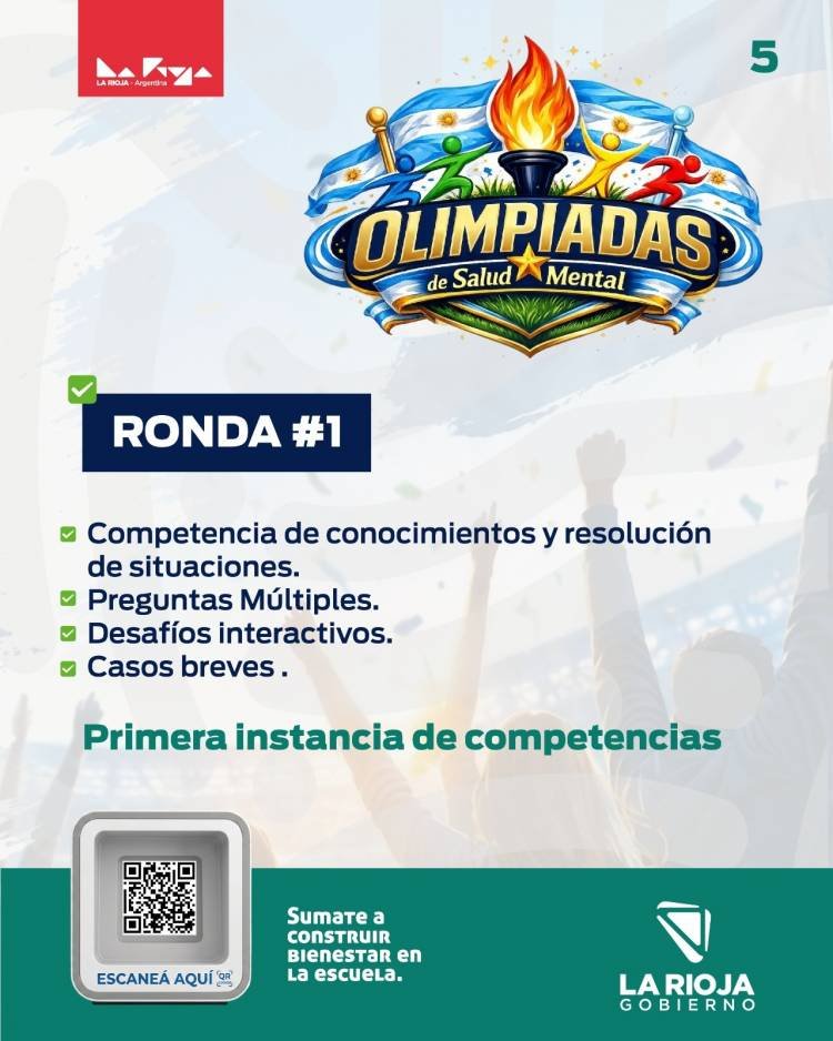Invitan a estudiantes de escuelas secundarias a participar de las Olimpiadas de Salud Mental 2026