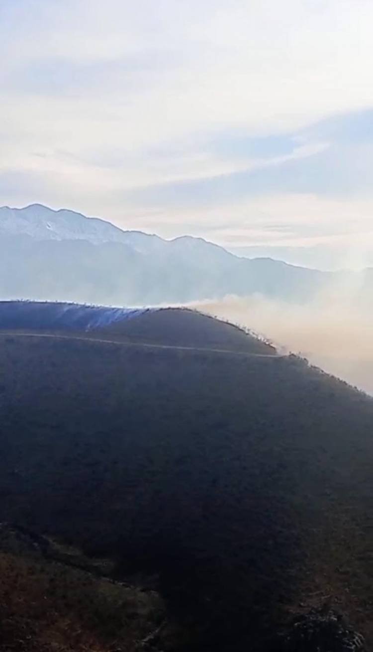 El Sistema Provincial de Emergencias despliega un amplio operativo para combatir el incendio en Guanchín