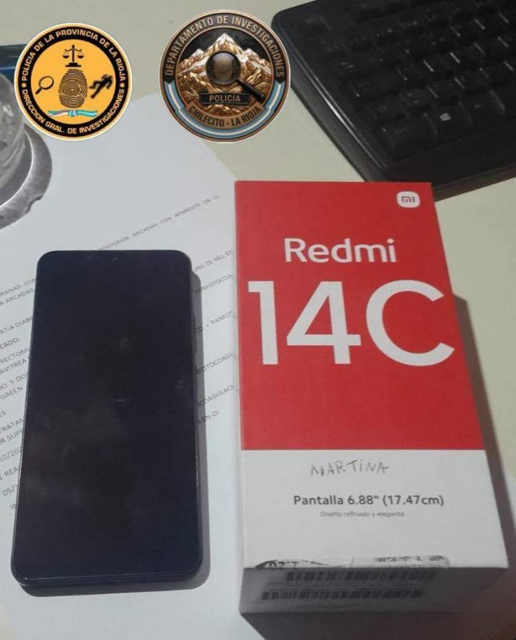 La Policía restituyó un celular extraviado gracias al gesto solidario de una vecina de Chilecito