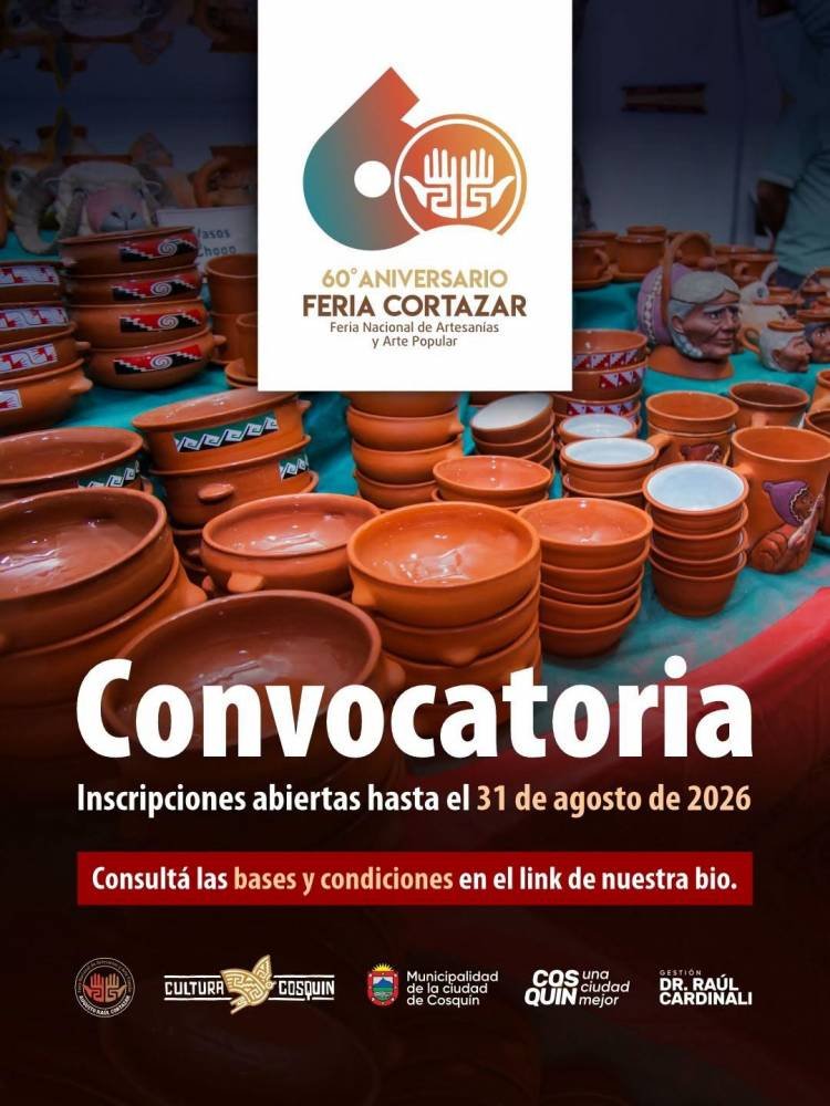Abrieron la convocatoria para la 60° Feria Nacional de Artesanías y Arte Popular “Augusto Raúl Cortazar”