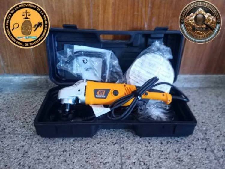 Recuperaron una lustra lijadora en el marco de una investigación en Chilecito