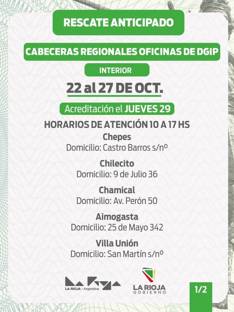 Este jueves comienza un nuevo operativo de rescate anticipado de Chachos en Capital y el interior